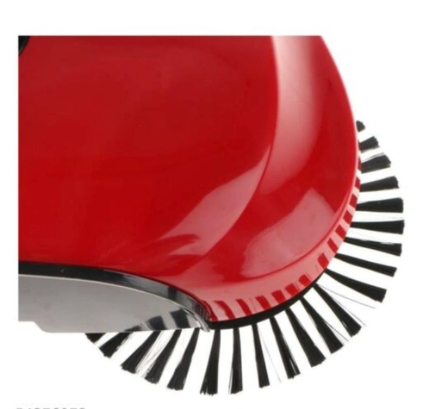 Fiber Hand Push  360 Degree Rotating Sweeping Broom  -  , RED, Fiber, Multipack of1